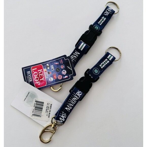 MLB Seattle Mariners Key Loop Keychain Swivel Set of 2 NWT - Picture 2 of 2